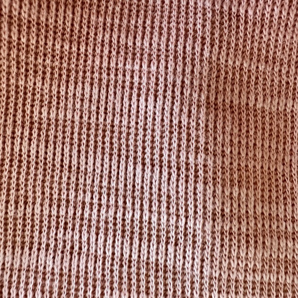 Lands End Mens LT Quarter Zip Sweater Large Tall Salmon - Picture 6 of 7